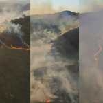 Incêndio na Serra da Moeda, na Grande BH, assustam moradores e bloqueia rotas