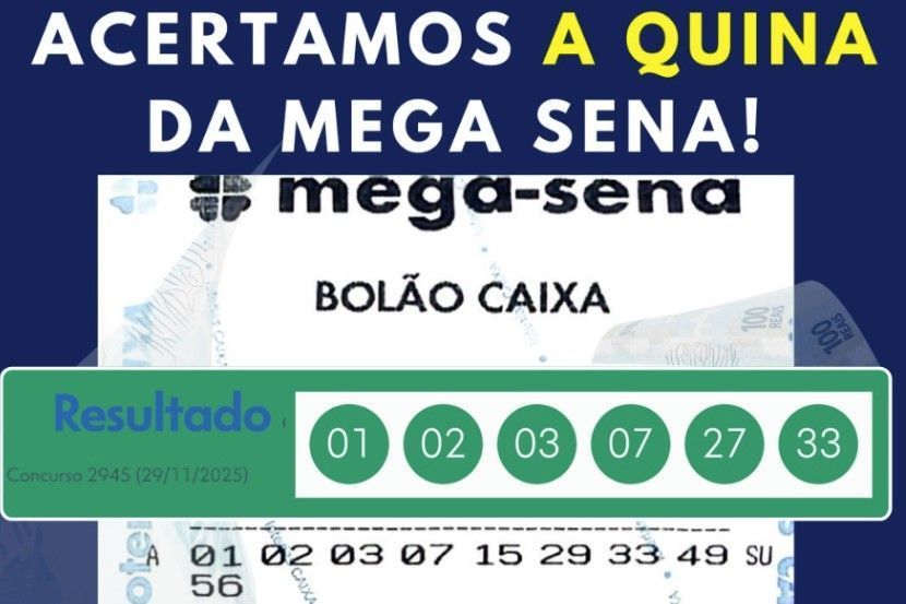 Mega-Sena: veja as cidades das 202 apostas que acertaram a quina do concurso 2945