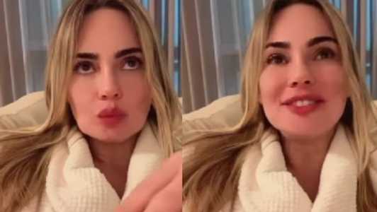 Rachel come pipoca ao comemorar eliminação de Simioni