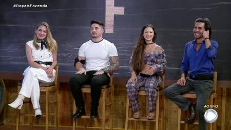 Rachel, Lucas, Nathalia e André estão na Roça