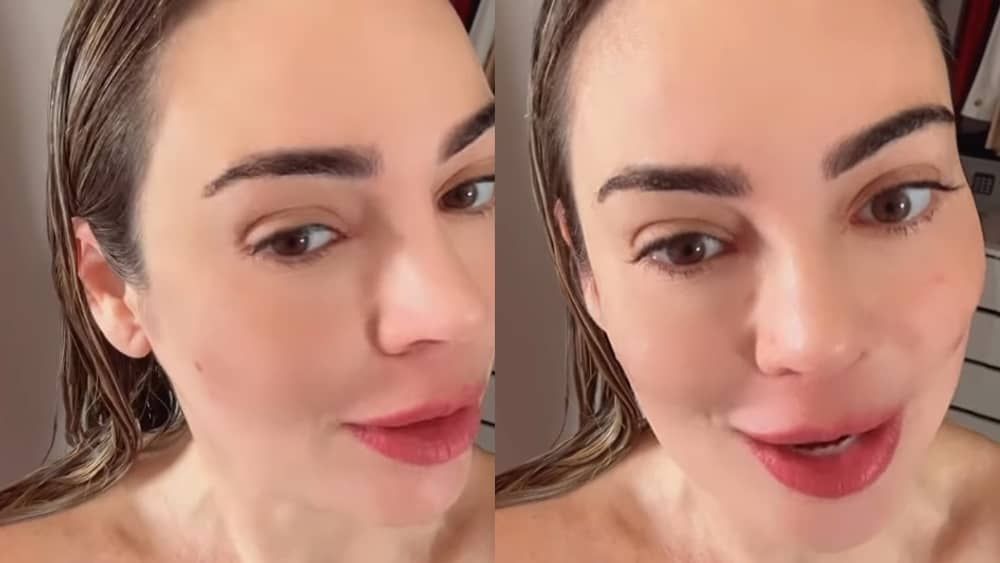 Rachel aparece só de toalha nas redes sociais e relembra perrengue em A Fazenda 15
