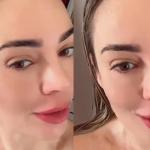 Rachel aparece só de toalha nas redes sociais e relembra perrengue em A Fazenda 15