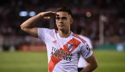 Borré foi campeão da Libertadores com o River em 2018 • DIVULGAÇÃO / RIVER PLATE