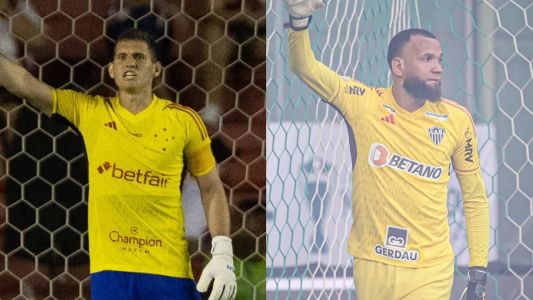 Rafael Cabral e Everson, goleiros de Cruzeiro e Atlético