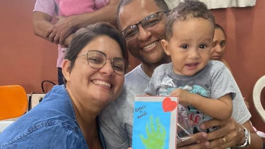 Rafael chegou para Fabiana e Washigton em julho de 2022, aos 15 dias de idade