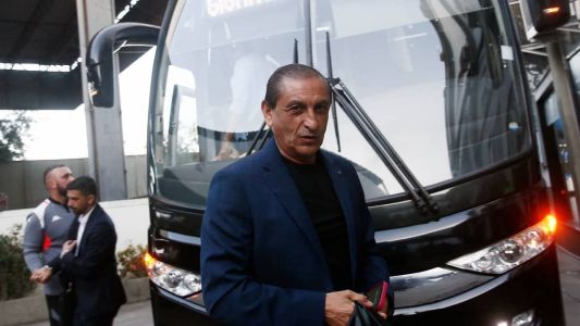 Ramón Diaz na chegada a São Januário, palco do jogo entre Vasco e Athletico