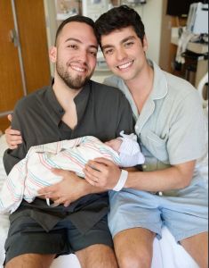 Rangel e Bley são pais de Mia