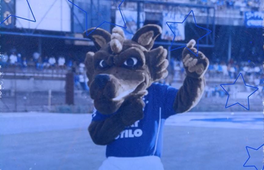 Raposão completa 21 anos: relembre histórias e evolução de mascote do Cruzeiro