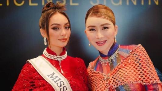 R'Bonney Gabriel, Miss Universo 2022, e a dona da franquia, Anne Jakrajutatip