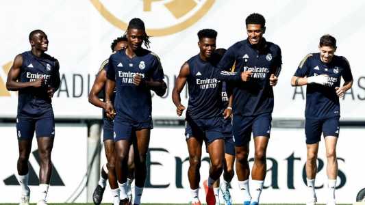 Real Madrid em treinamento