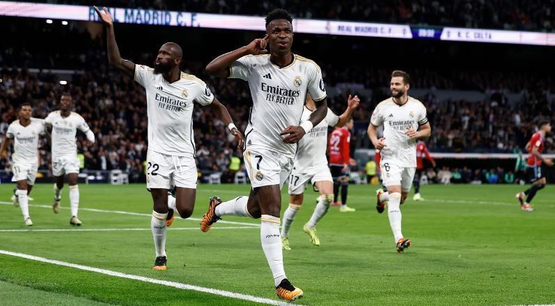 Real Madrid goleia Celta e mantém vantagem na liderança do Campeonato Espanhol