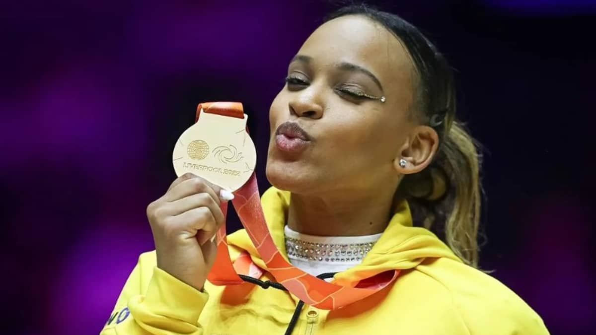 Rebeca Andrade relata ansiedade para Jogos Pan-Americanos: 'Muito animada'