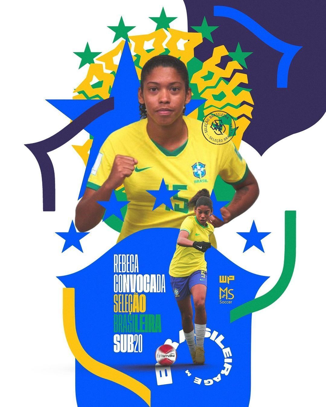 Volante do Cruzeiro é convocada para amistosos com a Seleção Brasileira Sub-20
