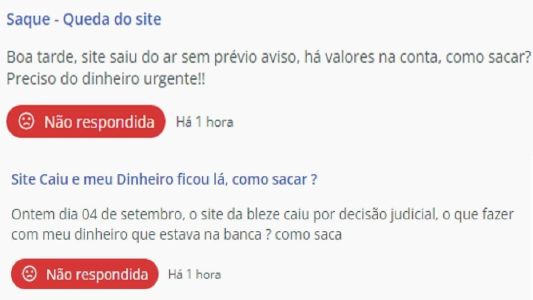 ReclameAQUI recebeu várias denúncias contra a Blaze