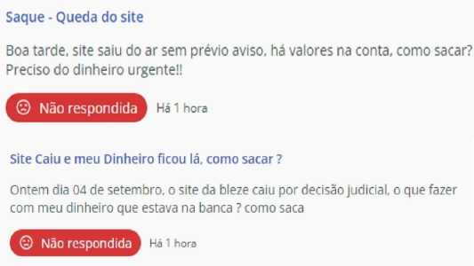 ReclameAQUI recebeu várias denúncias contra a Blaze