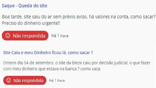 ReclameAQUI recebeu várias denúncias contra a Blaze
