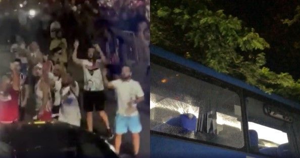 Torcedor que arremessou garrafa em ônibus do Palmeiras paga fiança e é liberado