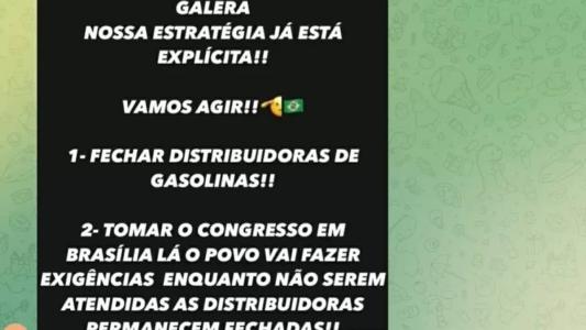 Refinarias são alvos mencionados em grupos de criminosos que atacaram Brasília
