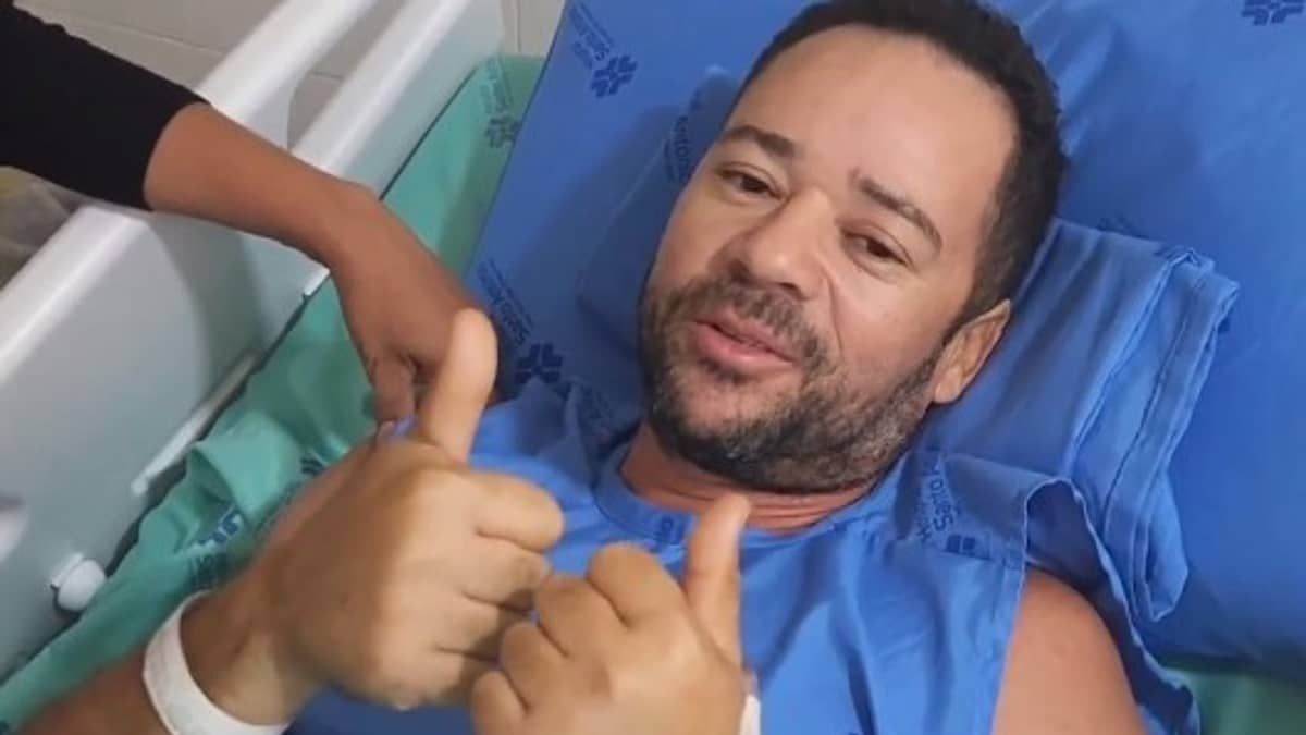 Vídeo: homem atingido por aparelho de musculação faz 'joinha' e agradece doações