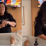 Preta Gil recebe massagem de Regina Casé em hospital: 'esse tipo de visita é bom'