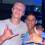 Luva de Pedreiro encontra Haaland após título do City; veja vídeo