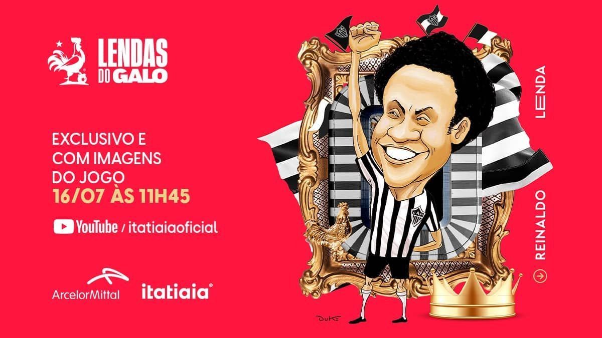 A história de Reinaldo, um dos ídolos do Atlético que estará no Lendas do Galo