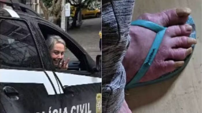 Rejane Schumann foi resgatada em estado crítico 