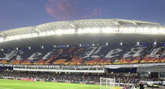 Mosaico do Remo antes de jogo da Série B na temporada 2025