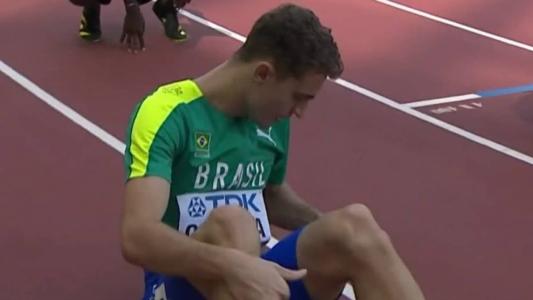 Renan Gallina foi segundo colocado nas eliminatórias dos 200m