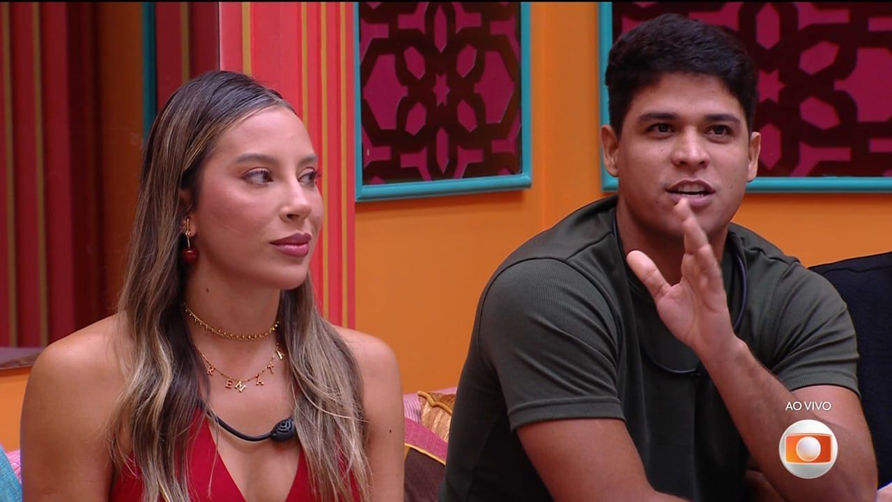 Renata intervém após Guilherme alegar que Aline lhe deu protagonismo no BBB 25