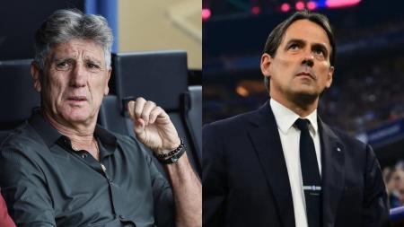 Renato Gaúcho e Simone Inzaghi são os treinadores do duelo desta sexta-feira