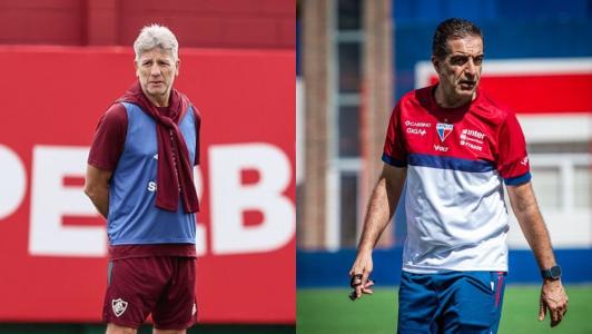 Duelo no Maracanã terá os técnicos Renato Gaúcho, do Fluminense, e Renato Paiva, do Fortaleza