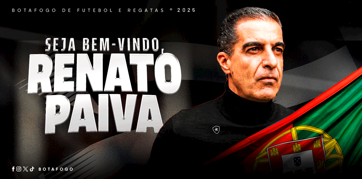 Após 54 dias sem técnico, Botafogo anuncia o português Renato Paiva