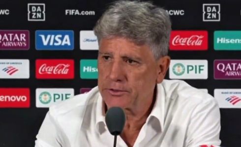 Renato Gaúcho durante entrevista coletiva após jogo do Mundial de Clubes da Fifa