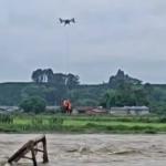 Drone resgata homem no meio de rio e internautas citam Juliana Marins; assista