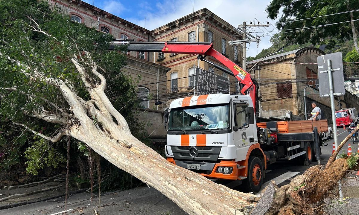 Mais de 50 ocorrências foram registradas pela Defesa Civil após chuvas em Juiz de Fora