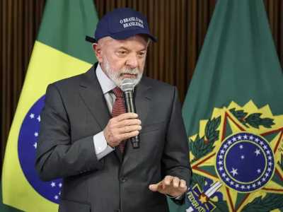 O presidente Luiz Inácio Lula da Silva durante reunião ministerial no Palácio do Planalto