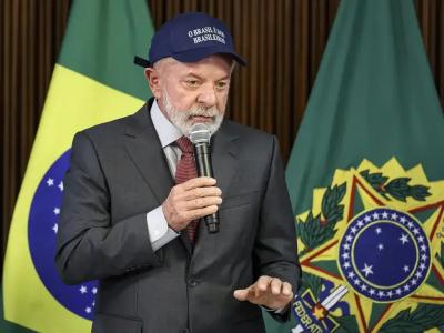 O presidente Luiz Inácio Lula da Silva durante reunião ministerial no Palácio do Planalto