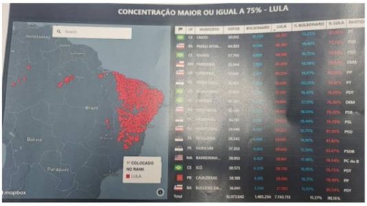 Reunião no ministério de Anderson Torres teve mapa de eleitores de Lula