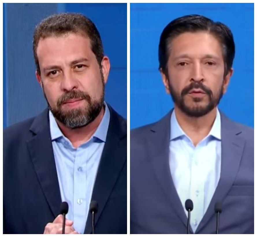 Debate em São Paulo: Ricardo Nunes (MDB) e Guilherme Boulos (PSOL) trocam críticas sobre a vacinação