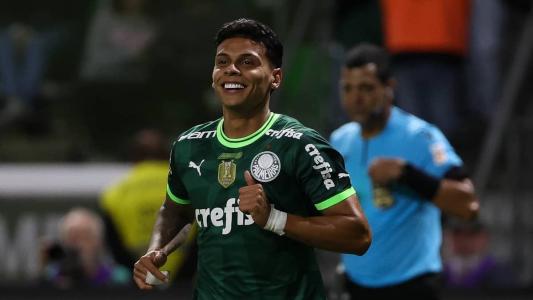 Richard Ríos marcou o primeiro gol pelo Palmeiras