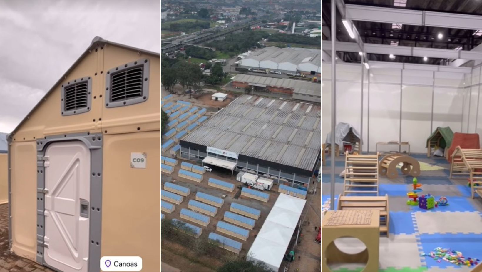 Primeira 'cidade provisória' para desabrigados por enchentes é inaugurada por governo no RS