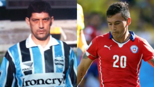 Rivarola e Aránguiz foram estrangeiros da dupla Gre-Nal em Copas