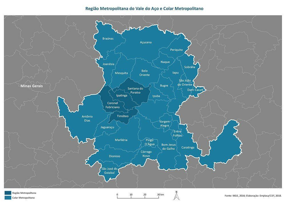 Plano de Desenvolvimento da Região Metropolitana do Vale do Aço será sancionado hoje pelo governador Zema