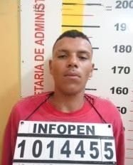 Robert Slater Salles de Oliveira, de 21 anos, escapou do presídio de Itajubá.