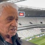 Setorista histórico do Atlético, Roberto Abras se emociona ao conhecer Arena MRV