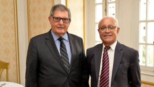 Roberto Brant ex-vice governador e José Anchieta da Silva, presidente da ACMinas