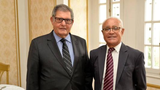 Roberto Brant ex-vice governador e José Anchieta da Silva, presidente da ACMinas