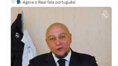 Roberto Carlos, ex-jogador do Real Madrid, participou do vídeo da campanha nas redes sociais