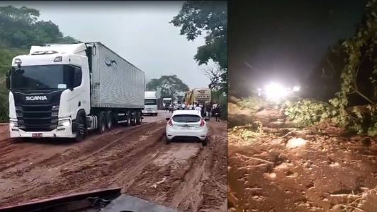 Rodovia segue interditada há 12 horas